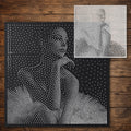 Elegant Ballerina Portrait reusable Mylar stencil