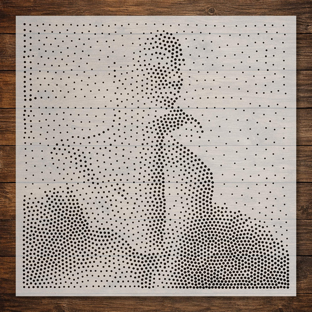 Elegant Ballerina Portrait reusable Mylar stencil