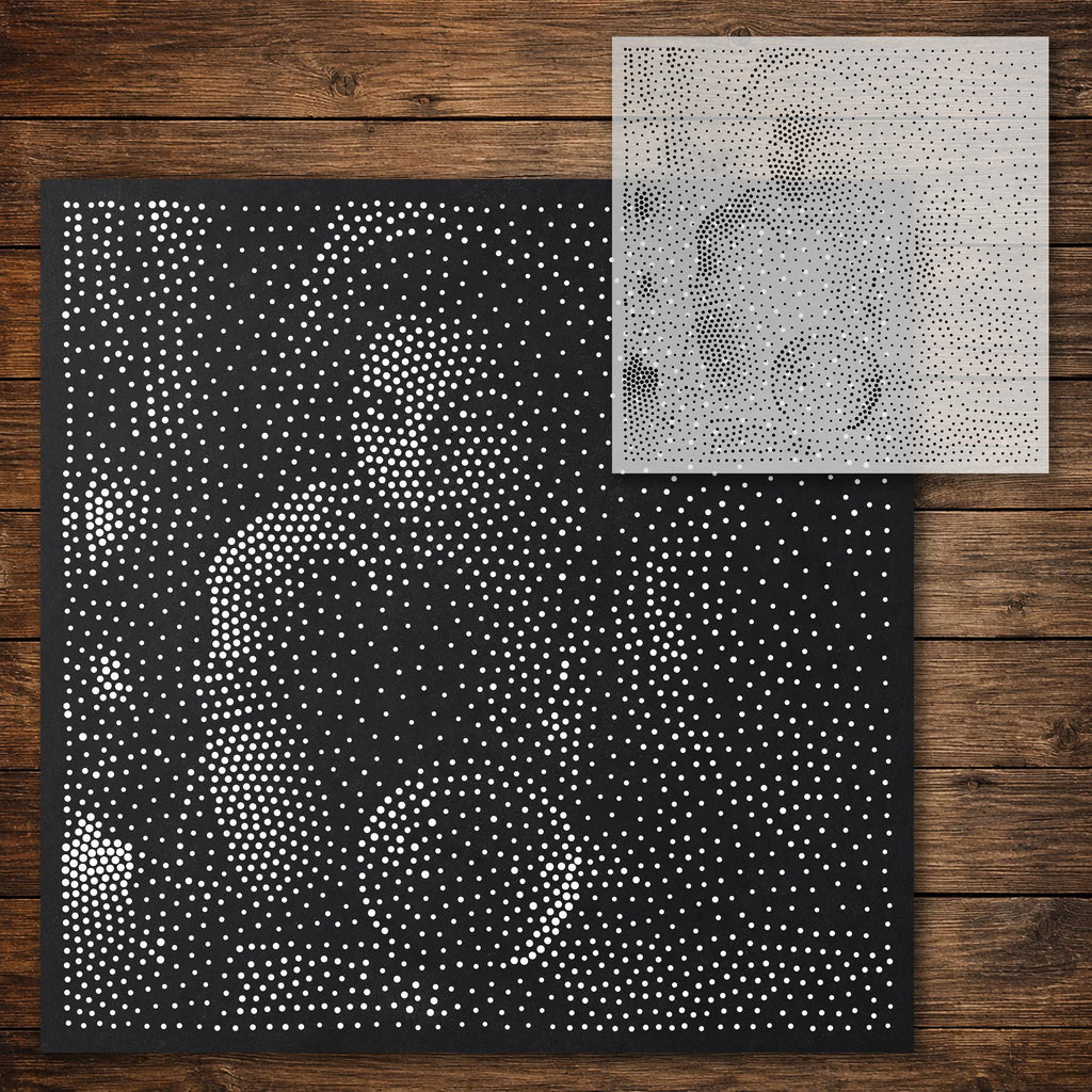 Fortune Teller Portrait reusable Mylar stencil