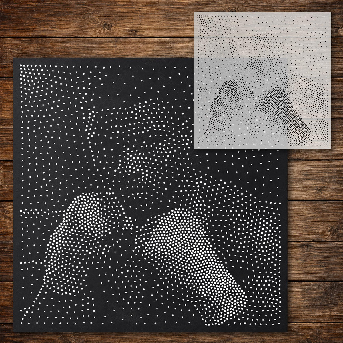 Boxer Portrait reusable Mylar stencil