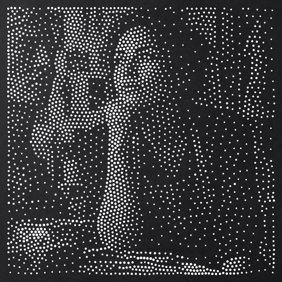 Artist in Studio Portrait reusable Mylar stencil