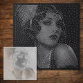 Flapper Portrait reusable Mylar stencil