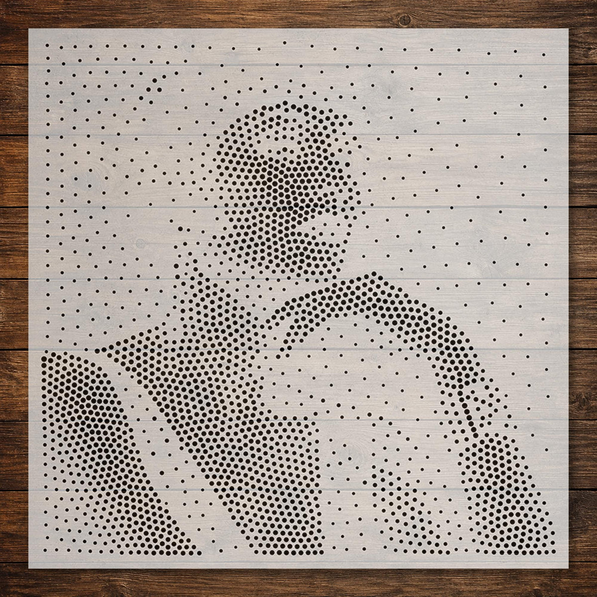 Art Deco Lady Portrait reusable Mylar stencil
