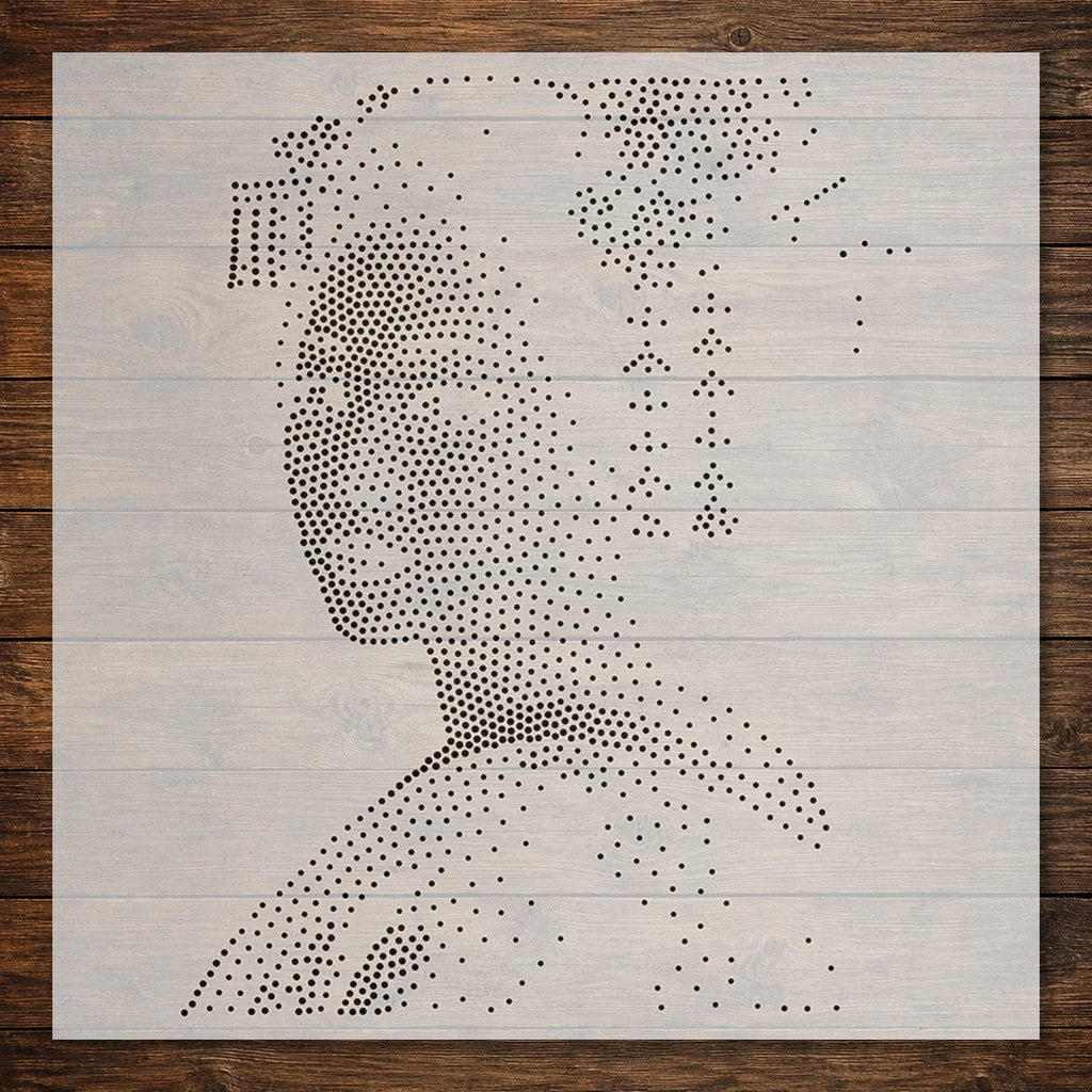Geisha Portrait reusable Mylar stencil