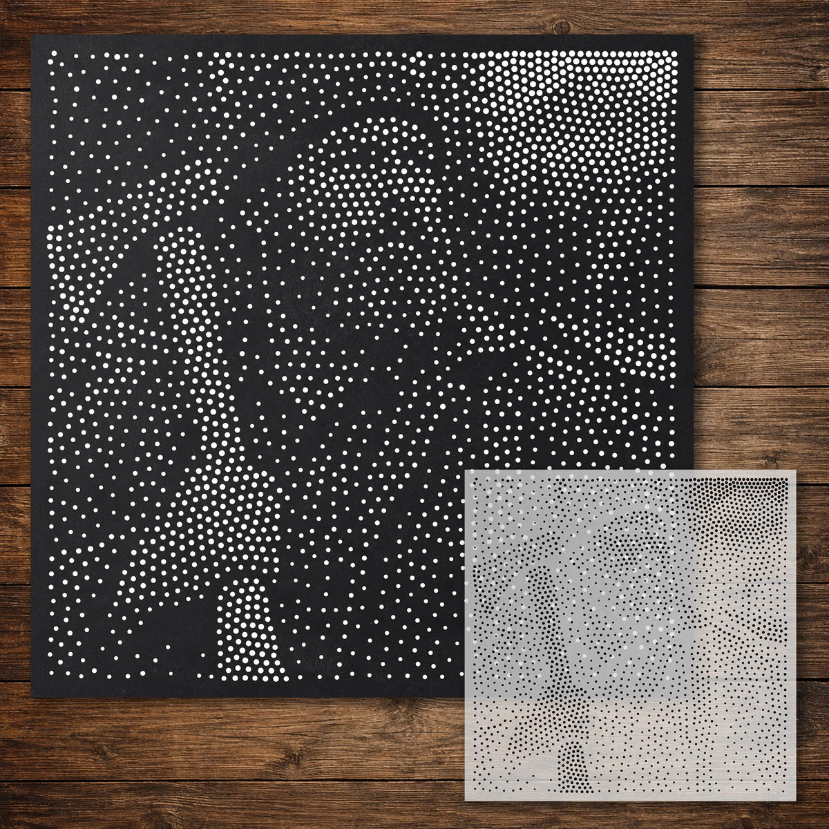 Lumberjack Portrait reusable Mylar stencil