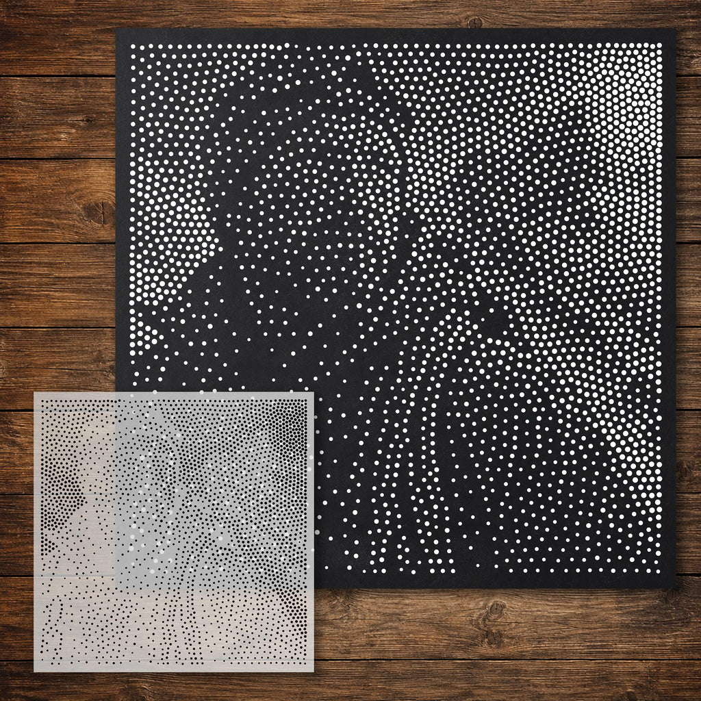 Mountaineer Portrait reusable Mylar stencil