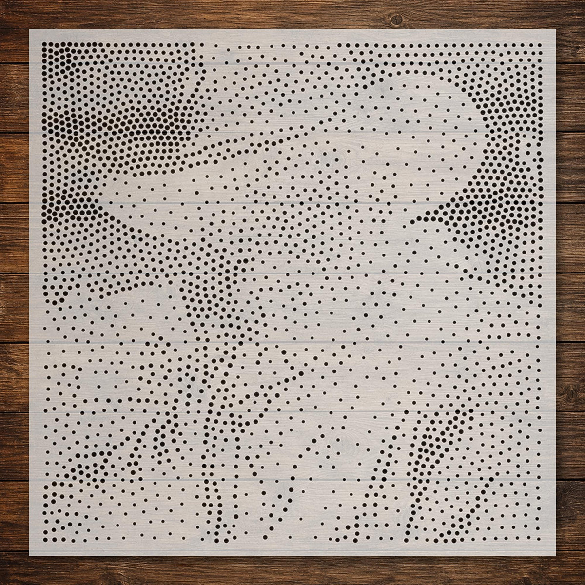 Cowboy Portrait reusable Mylar stencil