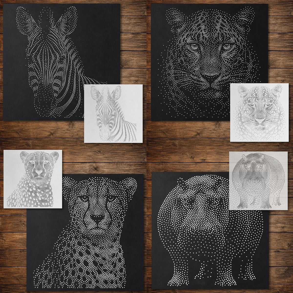 Safari reusable Mylar stencil