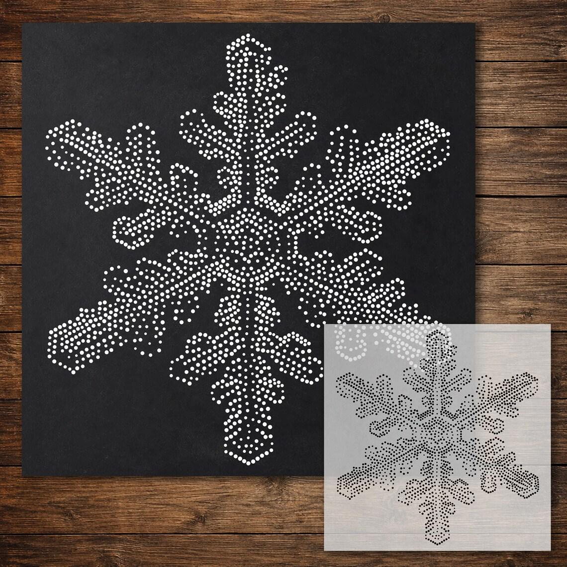 Christmas reusable Mylar stencil