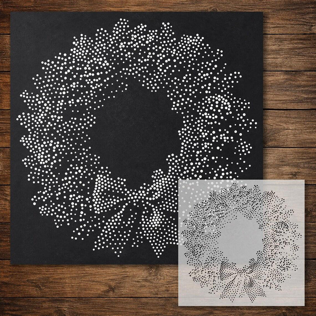 Christmas reusable Mylar stencil