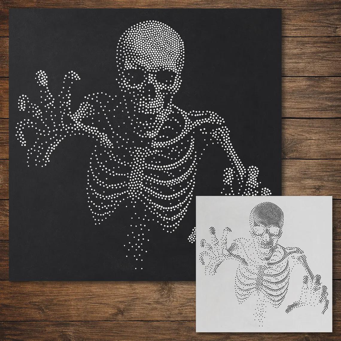 Halloween reusable Mylar stencil