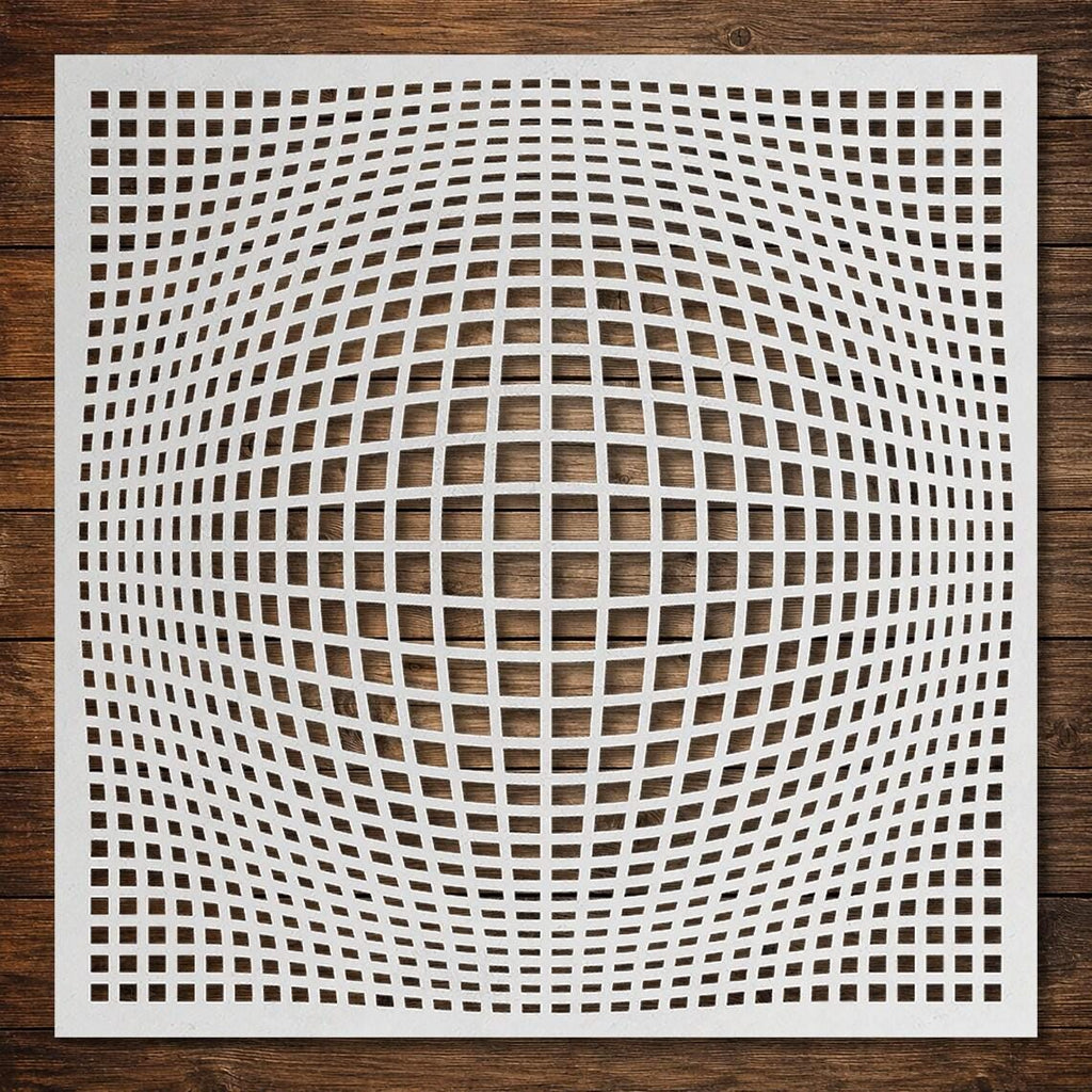 Geometric reusable Mylar stencil