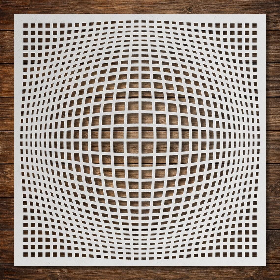 Geometric reusable Mylar stencil