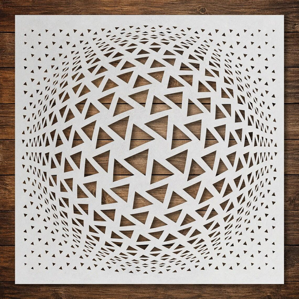 Geometric reusable Mylar stencil