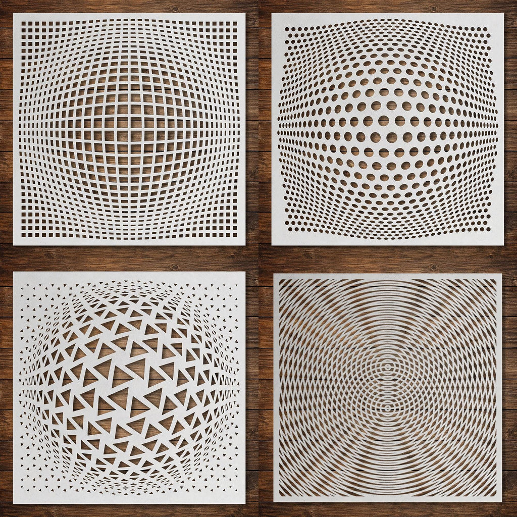 Geometric reusable Mylar stencil