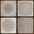 Geometric reusable Mylar stencil