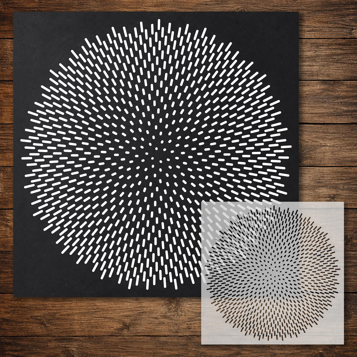 Geometric Pattern reusable Mylar stencil