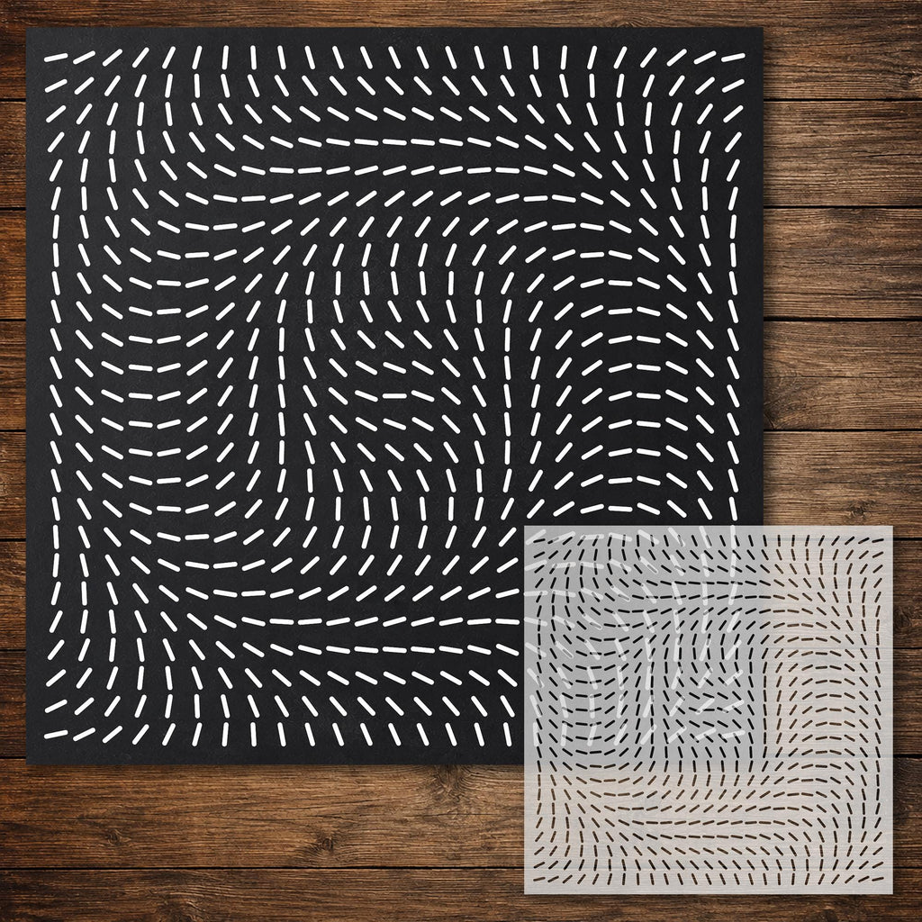 Geometric Pattern reusable Mylar stencil