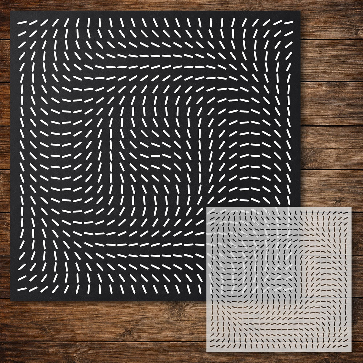 Geometric Pattern reusable Mylar stencil