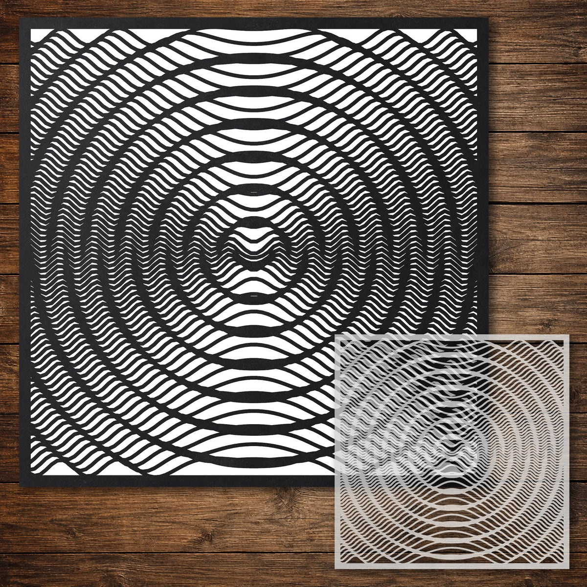 Geometric Pattern reusable Mylar stencil