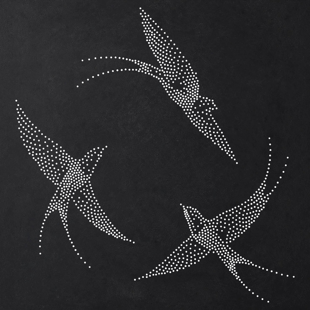 Swallows Diving reusable Mylar stencil