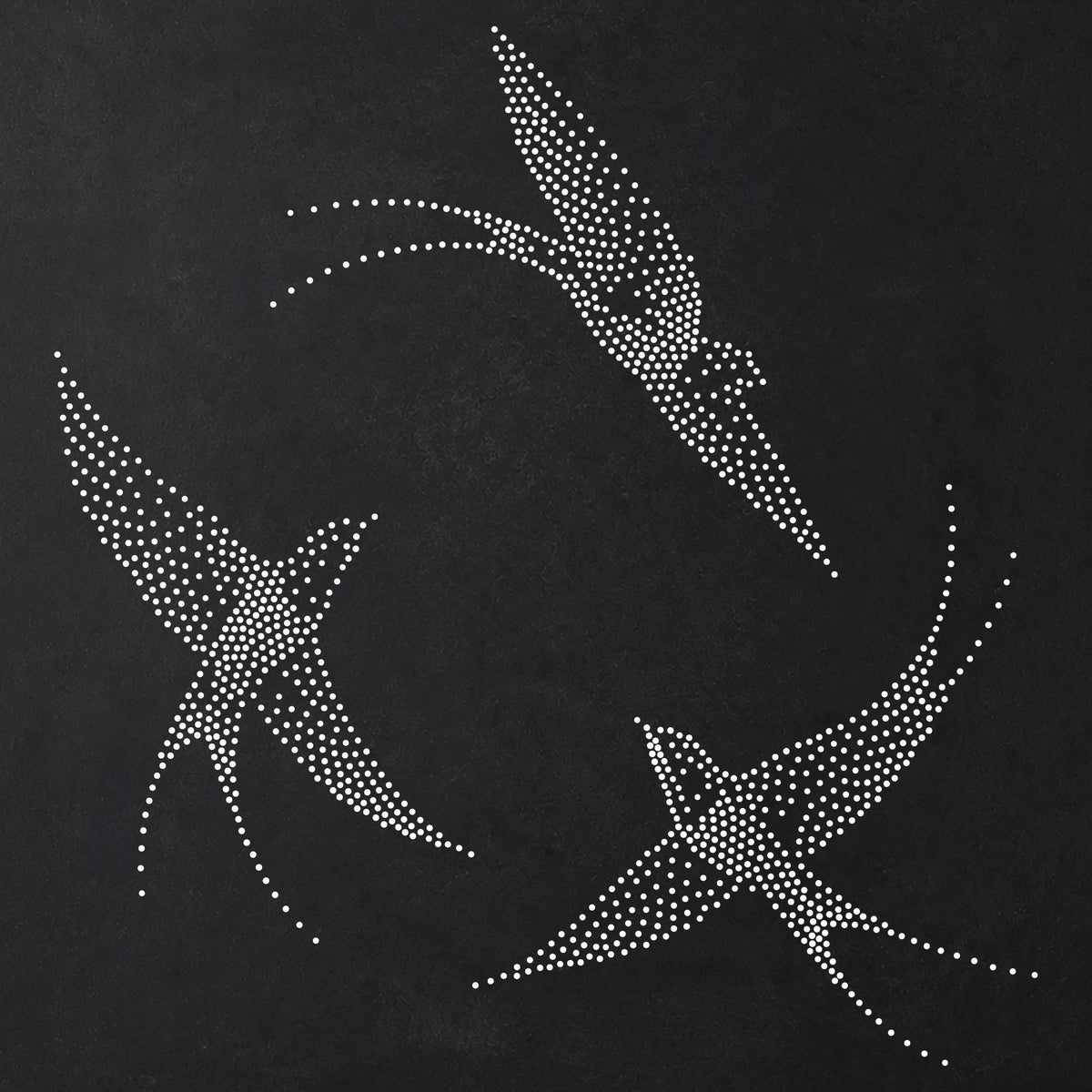 Swallows Diving reusable Mylar stencil