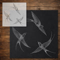 Swallows Diving reusable Mylar stencil