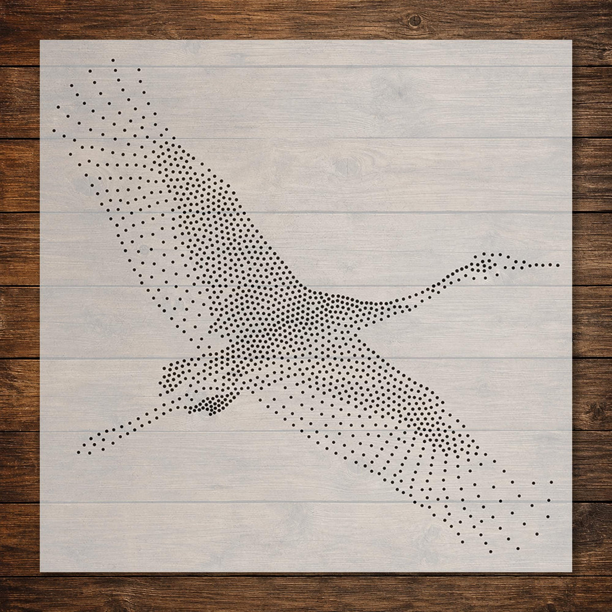Crane Bird Flying reusable Mylar stencil