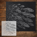 School of Fish reusable Mylar stencil