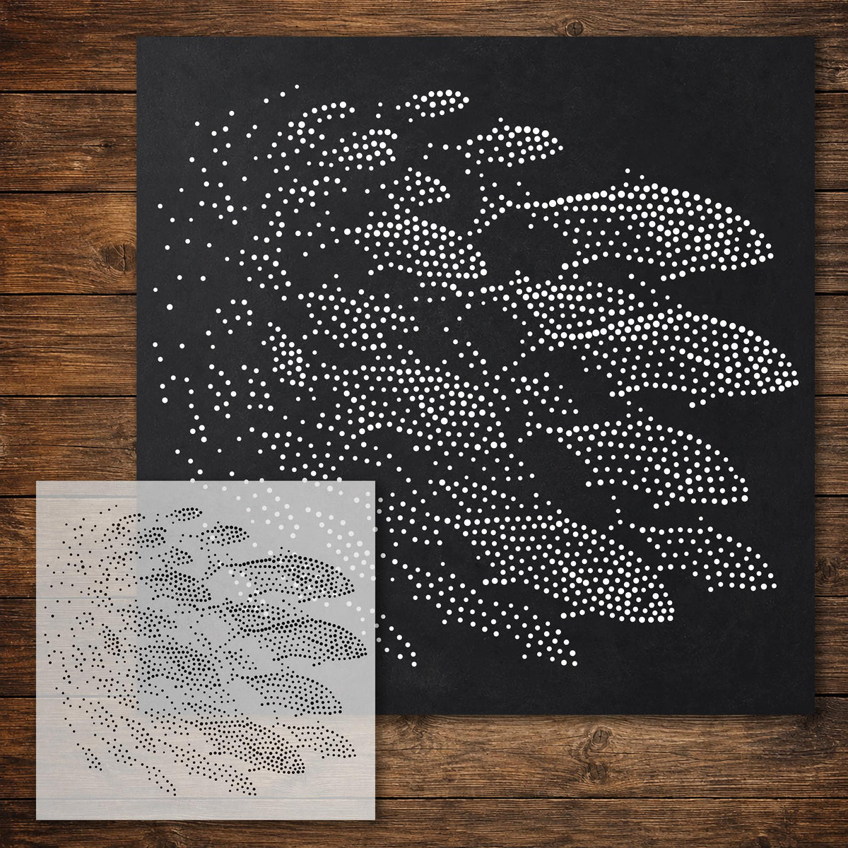 School of Fish reusable Mylar stencil