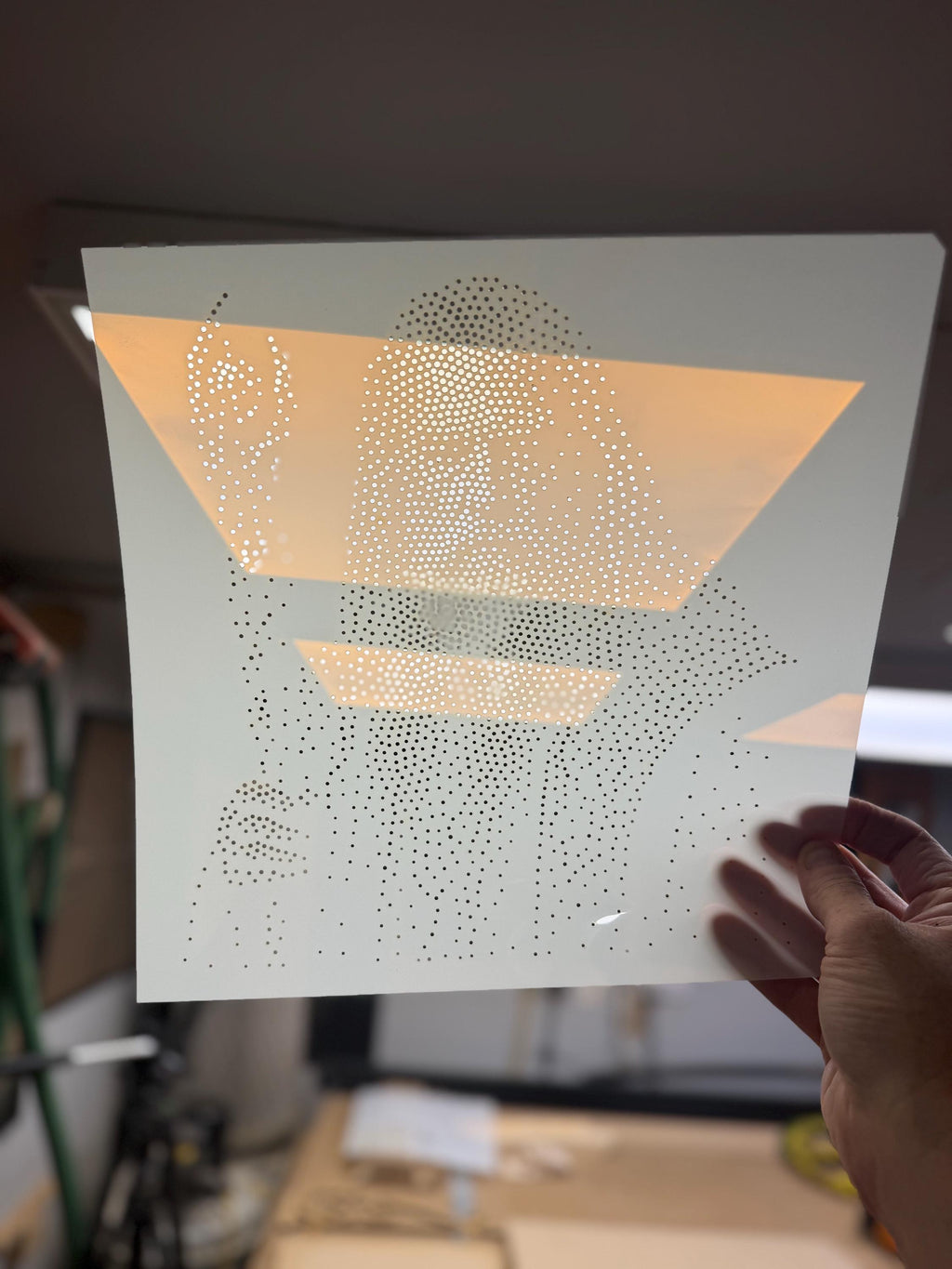 Wizard reusable Mylar stencil
