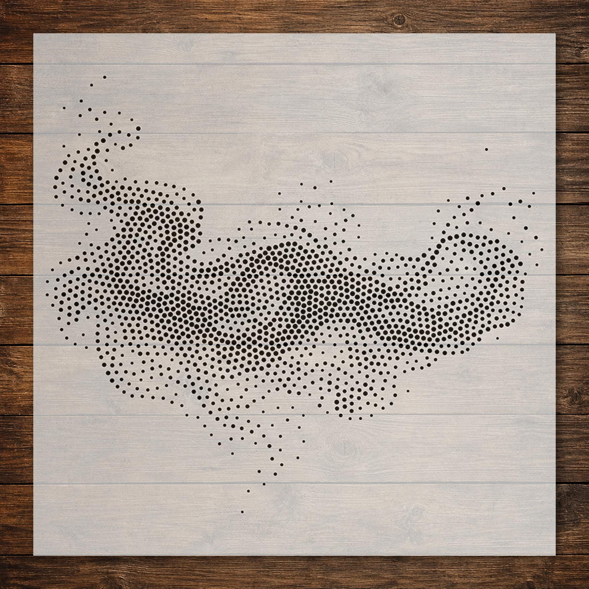 Smoke #2 Cloud reusable Mylar stencil