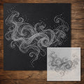 Smoke #3 Cloud reusable Mylar stencil