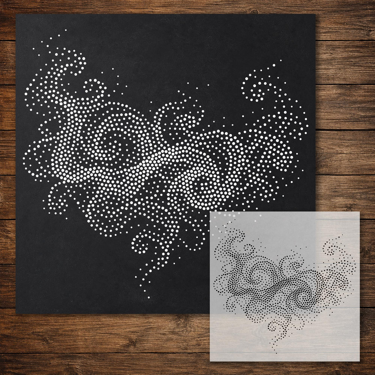 Smoke #3 Cloud reusable Mylar stencil
