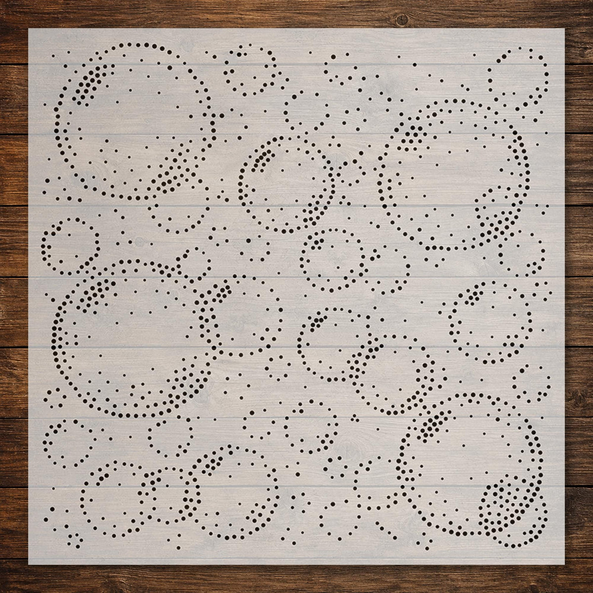 Bubbles reusable Mylar stencil