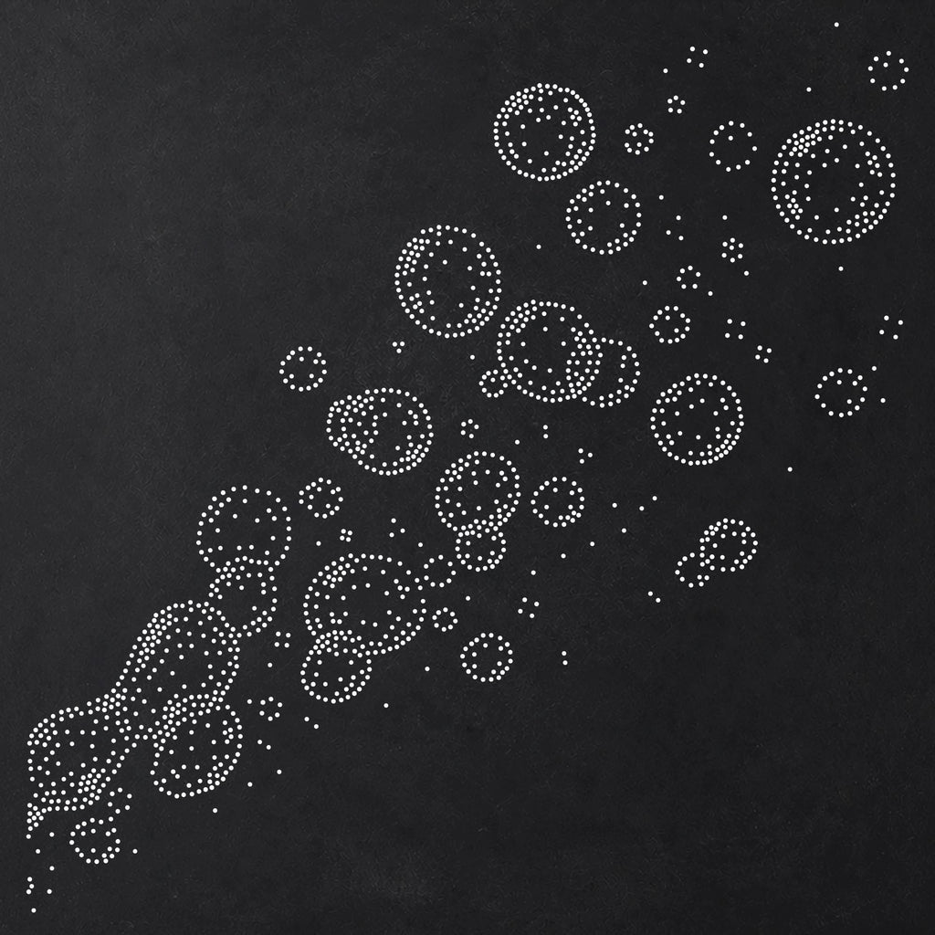 Blowing Bubbles reusable Mylar stencil