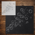 Blowing Bubbles reusable Mylar stencil