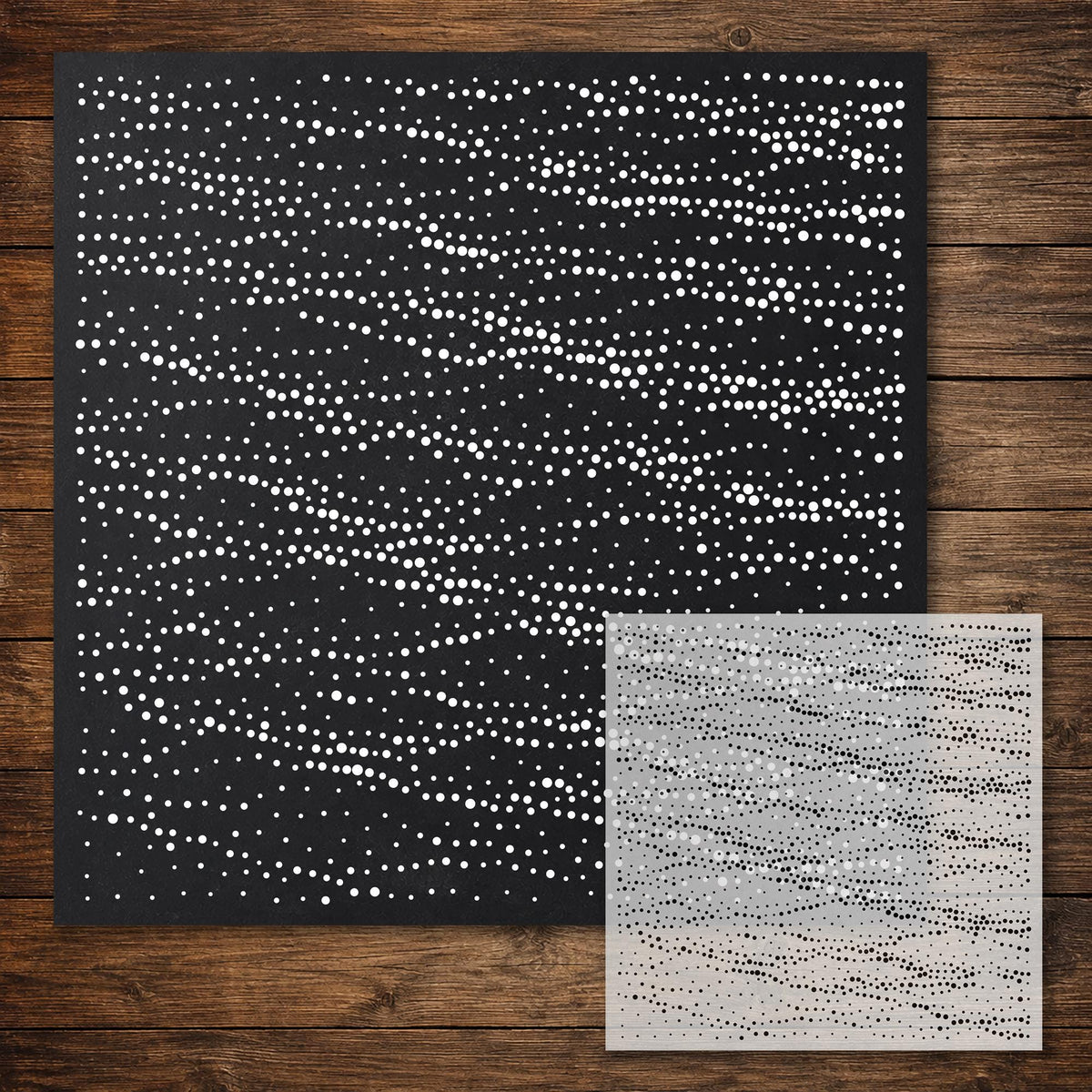 Ocean Waves #2 reusable Mylar stencil