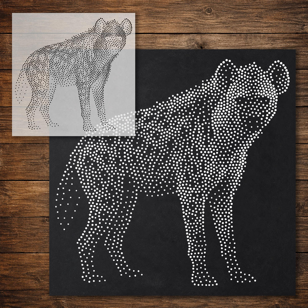 Hyena reusable Mylar stencil