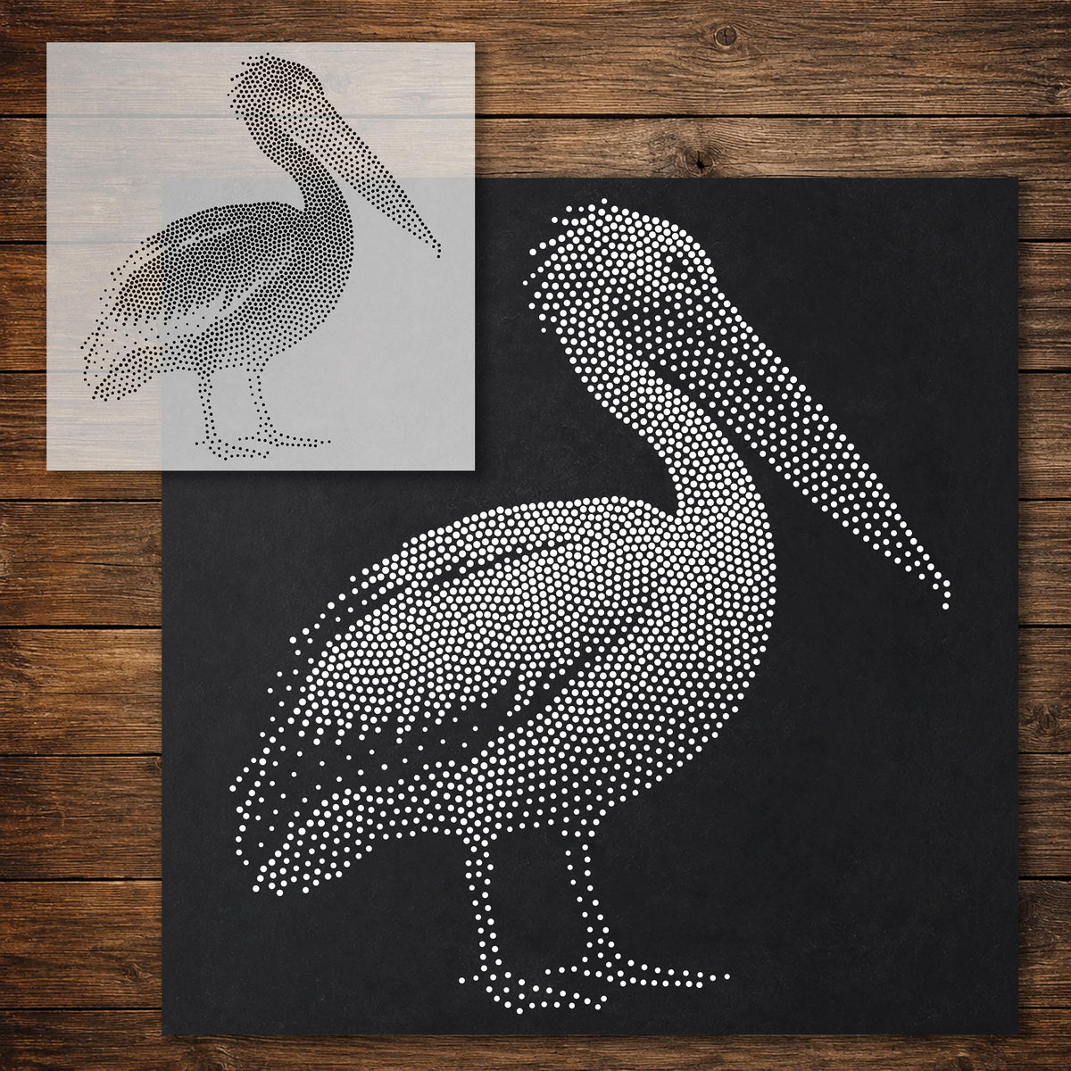 Pelican reusable Mylar stencil