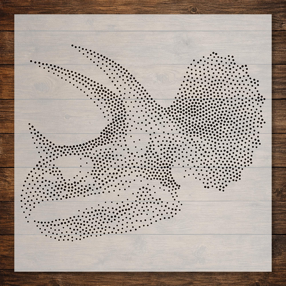 Triceratops Skull Dinosaur reusable Mylar stencil