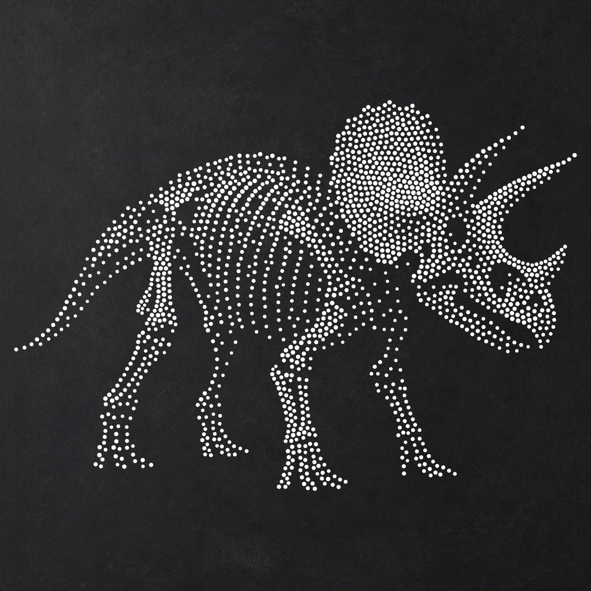 Triceratops Skeleton Dinosaur reusable Mylar stencil