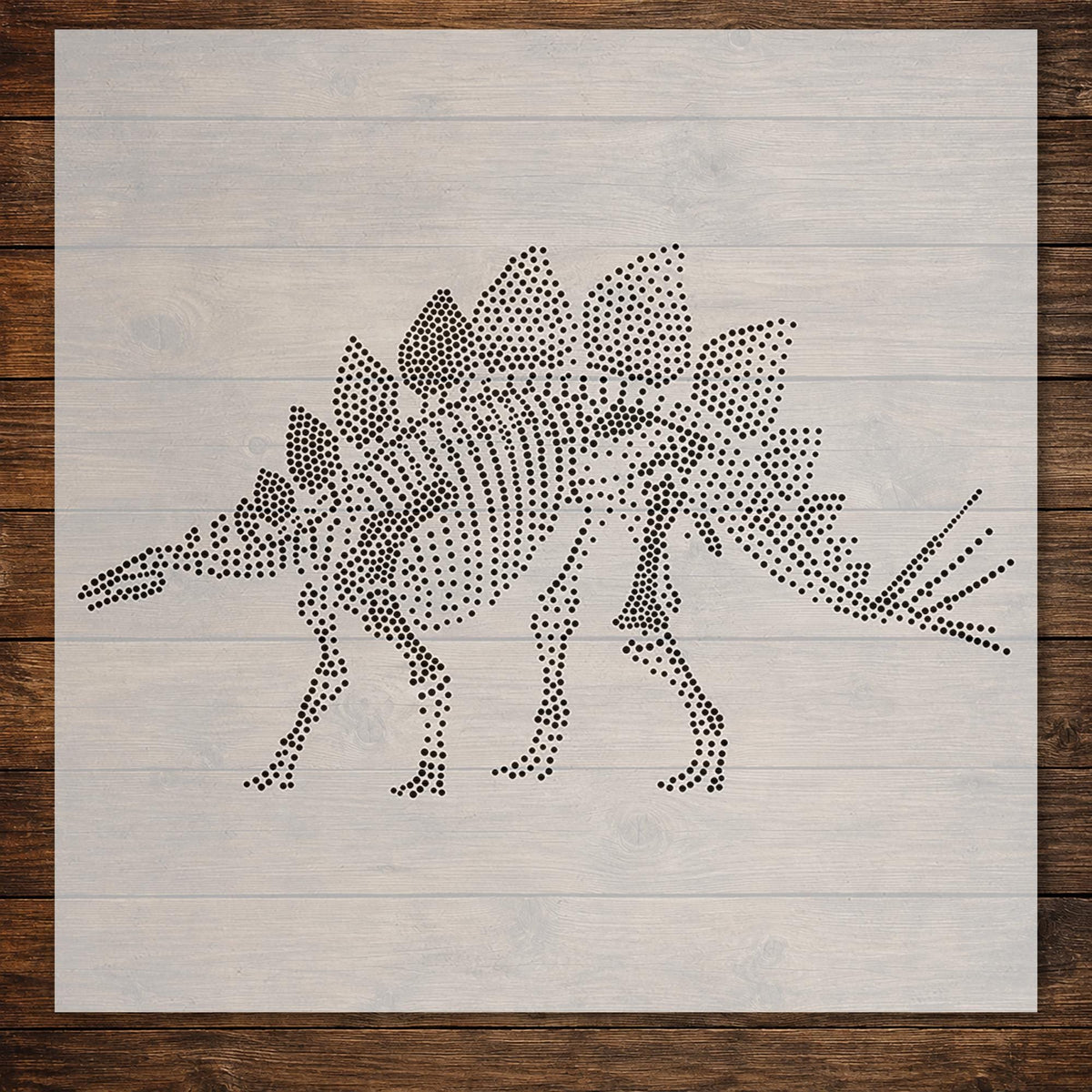Stegosaurus Skeleton Dinosaur reusable Mylar stencil