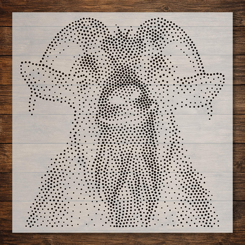 Goat Portrait reusable Mylar stencil