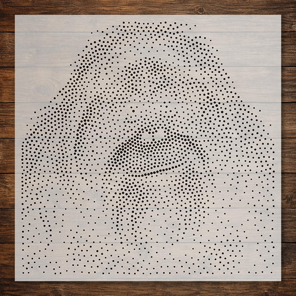 Orangutan Portrait reusable Mylar stencil