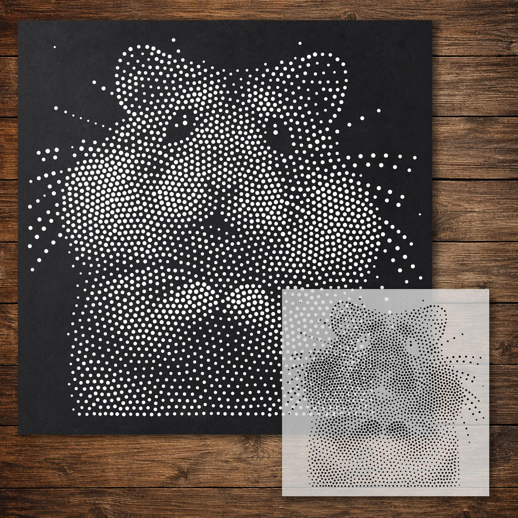 Hamster Portrait reusable Mylar stencil