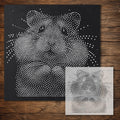 Hamster Portrait reusable Mylar stencil