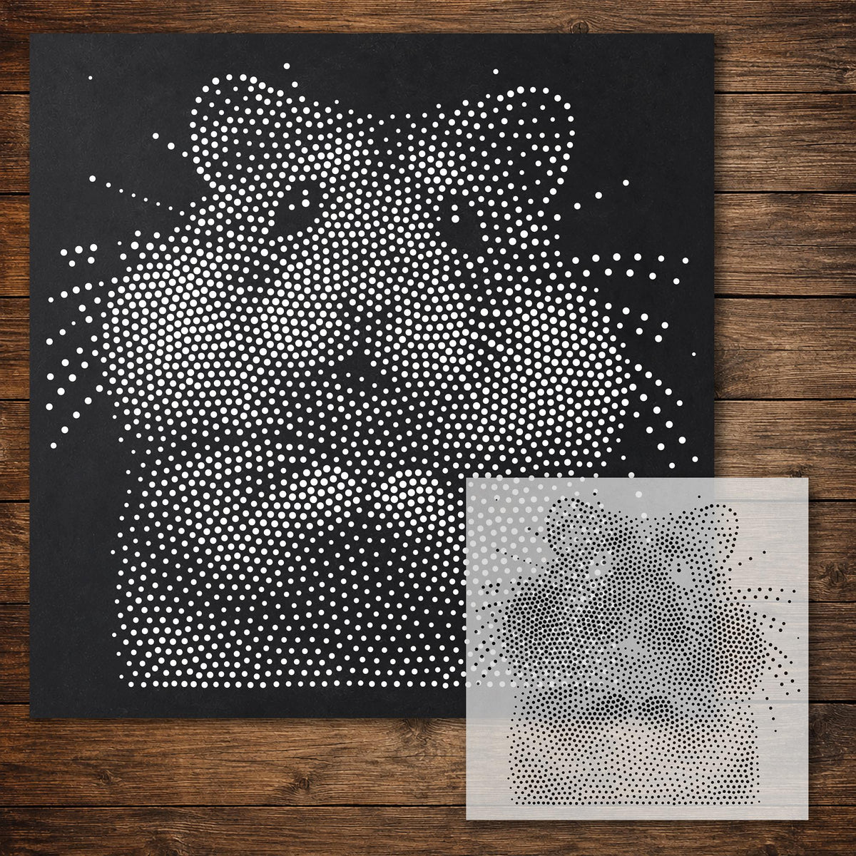 Hamster Portrait reusable Mylar stencil