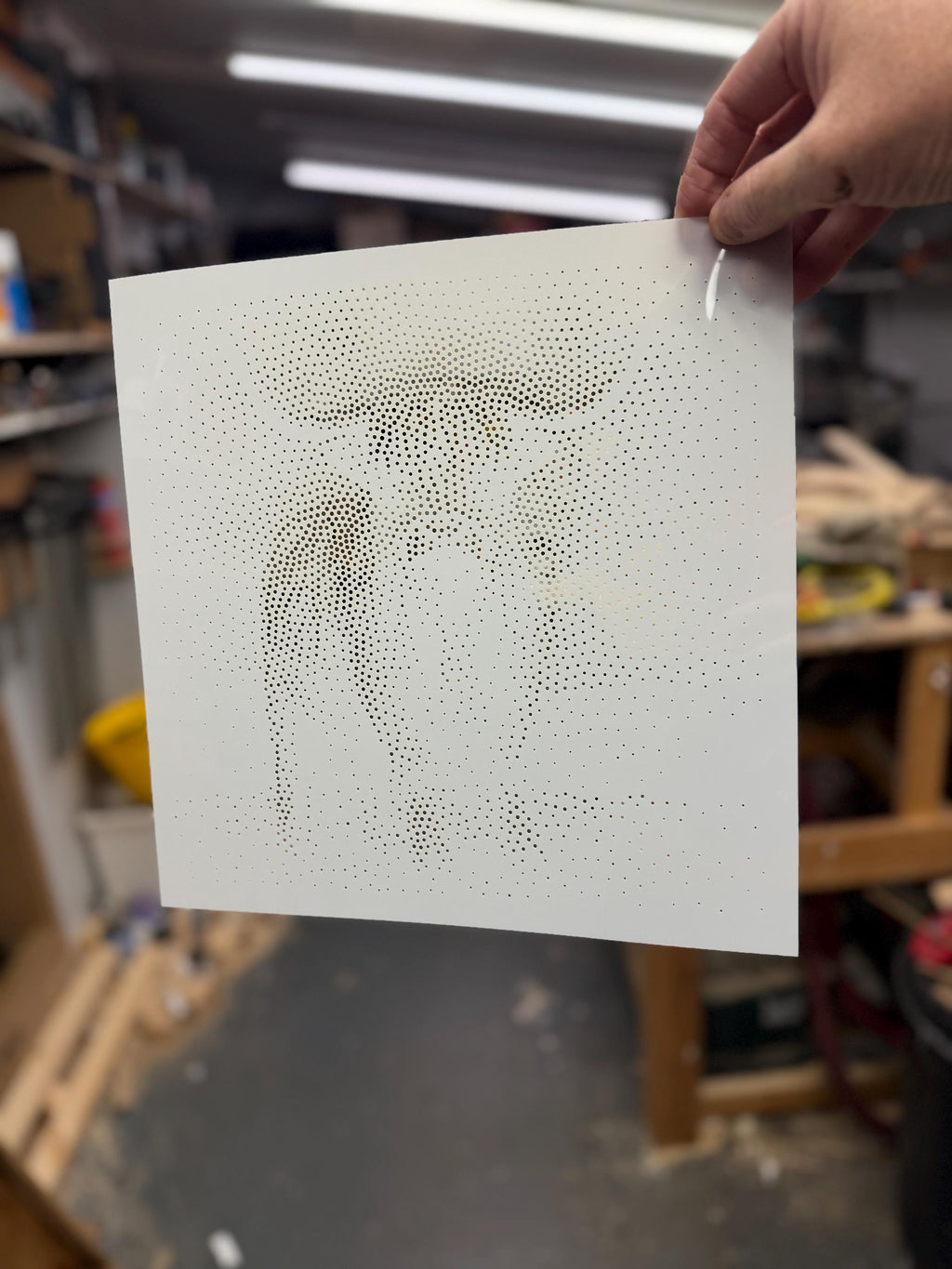 Highland Cow reusable Mylar stencil