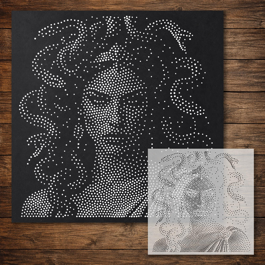 Medusa reusable Mylar stencil